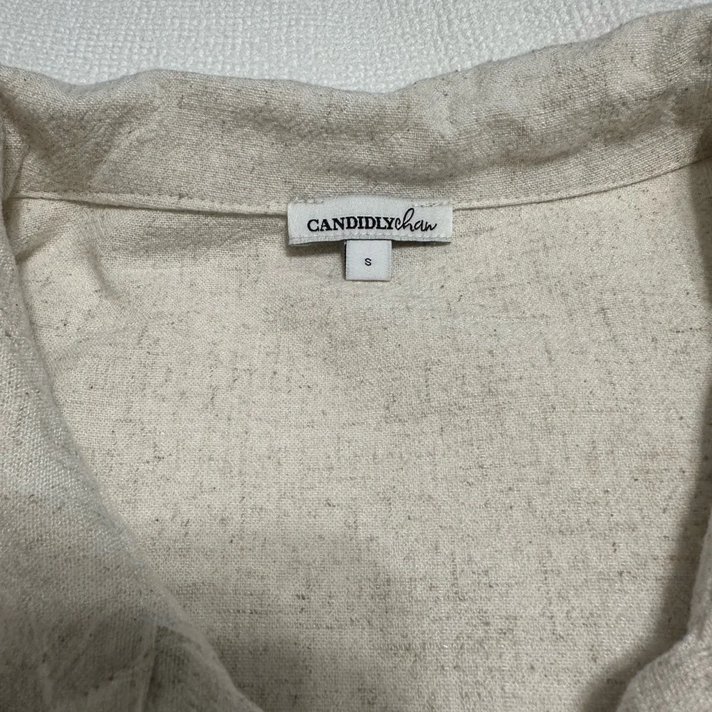 Cream Button-Up Shirt - Picture 4 of 4